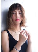 Aimee ナチュラルベージュ×無造作ロブ