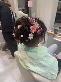 ふわっふわアップ/ヘアアレンジ/ヘアセット/和装/成人式/着物