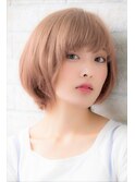 ブリーチオンカラーオリーブベージュの寒色系カラーセシルカット