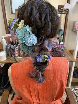 ロカット サロン(Roquat Salon) 編みおろし前撮りヘアアレンジ【ヘアセット/立川/立川/国分寺】