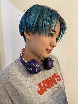 チクロヘアー(Ticro hair) 【TICRO大石】ブルーショート