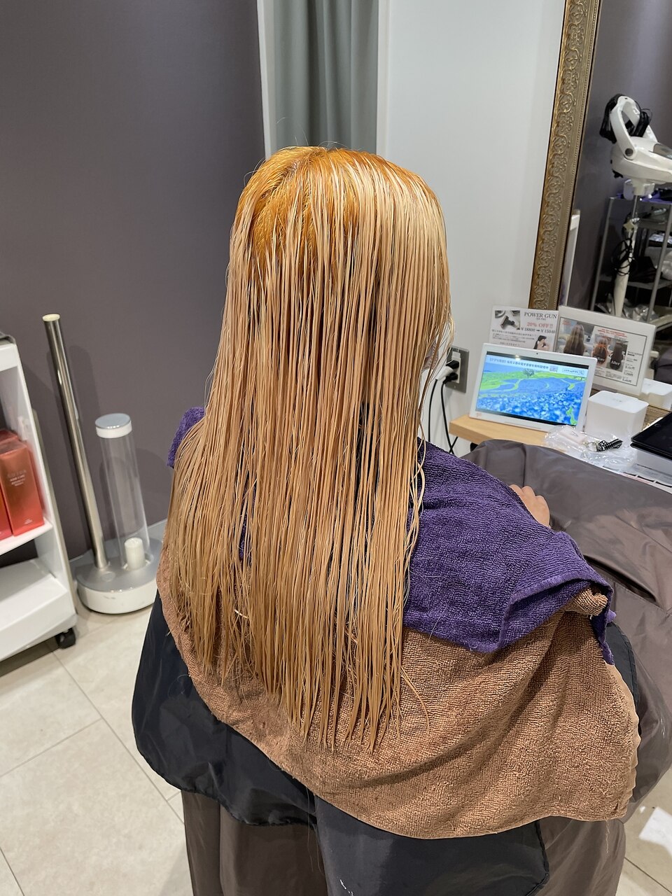 ブリーチ2回×オレンジカラー【京橋/都島】：L170433644｜アイビー