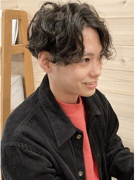 ニコットヘア(nicotto hair) 黒髪×スパイラルパーマ