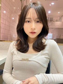 ルームバイシー 新宿(Loom. by Sea) 韓国風前髪×ショコラアッシュ/くびれヘア【Loom.林】