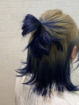 ヘアーリゾート ラウレア(Hair Resort LAULEA) ハイトーンミルクティー&ディープブルー