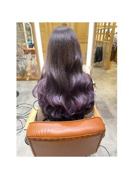 オレロ 国立(olelo) 暗めカラー/グランマッシュ/デザインカラー/フェザーパーマ/国立