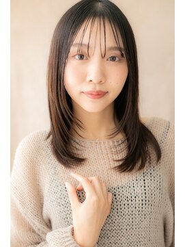 カバーヘア イヴ 戸頭店(COVER HAIR EVE) 前下がりレイヤーカット美髪エアストレートZ戸頭20代30代40代