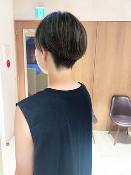 ラミエ バイ メルト 吉祥寺(lamie by melt) *滝田*ハイライトオリーブカーキカラーハンサムショート似合わせ