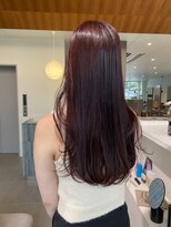 ローレンアオ(LOREN AO)&nbsp;ロング/暖色カラー/ワインレッド/深みカラー/レイヤーロング