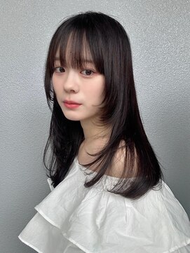 ジーナ 沖縄新都心(Zina) 髪質改善＊顔回りカットアッシュブラック＊美髪【Zina 沖縄】