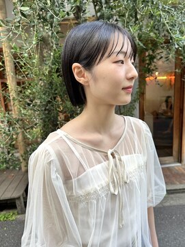 バートランド 白楽(Bertland) 島田/どこから見ても素敵なボブ 前髪 顔まわり 耳かけボブ