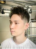 ツーブロックアップバング