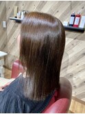 艶々グレーカラー　ナチュラルブラウン