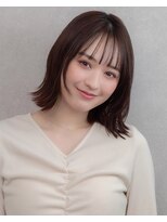 メゾンドムニ 恵比寿(Maison de MUNi)&nbsp;20代30代ミニボブココアブラウン小顔美肌ストレート丸み