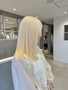 ロテ 名古屋 名駅店(Lote.) ホワイトグレージュ/デジタルパーマ/チェリーブラウン