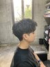 【イメチェン】メンズカット＋メンズパーマ＋眉カット