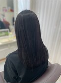 地毛風黒髪カラー