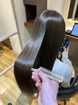 グレージュ(Grege) カラー& Rr SALON Hydro XE Treatment &ヒト幹ヘッドスパ