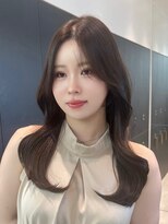 ロンドシエル 横浜(Lond ciel)&nbsp;レイヤーカット顔周りカット前髪カット韓国ロング横浜