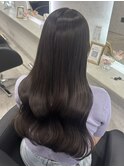 【髪質改善×くびれミディ】チャコールブラウン×上品見え