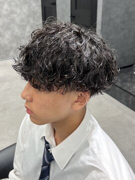 メンズ サロン ドット トウキョウ 町田店(men's salon dot. tokyo) 波巻きパーマ/刈り上げマッシュ