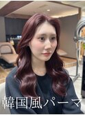 レイヤーカット/顔周りカット/顔周りレイヤー /韓国風パーマ