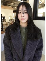 オルセン(OLSEN) オリーブグレージュ/暗髪/レイヤーカット