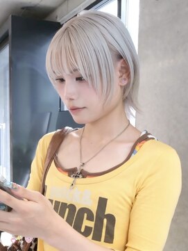 ソル ジングウマエ(SOL JINGUMAE) ハイトーンカラーホワイトブロンドミルクティーベールピンク韓国