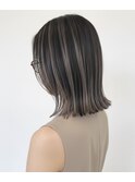 トレンドスタイル♪切りっぱなしボブ×透明感ハイライトカラー◎