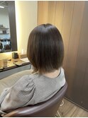 【大人style】レイヤーボブ×グレージュ