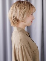 カバーヘア ブリス 大宮西口(COVER HAIR bliss)&nbsp;ハイトーンカラー金髪ブロンド抜け感ショートボブZ大宮20代30代