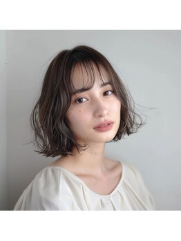 プレステージソファ 仙台(prestige Sofa)の写真/《全席個室&半個室》自宅でも楽々スタイリング◎ほほをかすめるシースルーな束感で色っぽさを底上げ♪