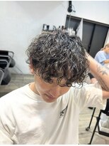 ローハ 表参道 原宿(Lowha)&nbsp;マッシュウルフ　波巻きパーマ