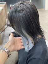 ソラリ バイ ルオーブ 横浜駅西口(solari by L'aube)&nbsp;ブリーチ複数回/水色カラー/インナーカラー/セクションカラー