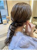 編みおろしヘアセット
