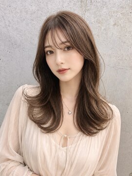 エン バイ ユアーズヘア 銀座店(eN° by youres hair) 髪質改善 くびれヘア レイヤーカット くすみベージュ 韓国ヘア