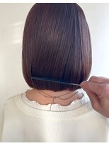 olu.hair新安城/髪質改善/ショート/白髪ぼかし/縮毛矯正【 9/7 NEW　OPEN（予定）】&nbsp;丸みボブ