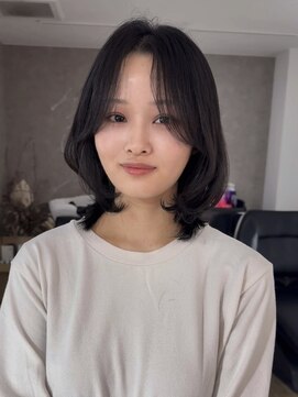 エトワ 中央店(etoi) 大分韓国かき上げレイヤーカット大人レイヤー顔まわりレイヤー