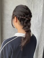 ヘアメイク エンデュー(hair make EnDeux) 編みおろしヘア