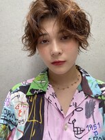 レオニード 表参道(LEONID)&nbsp;夏ショートスタイル　ヌーディーカラー　ニュアンスパーマ