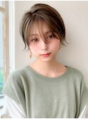 大人可愛い/30代40代50代/レイヤーカット/前髪/ボブ/ショート