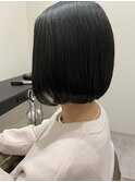 艶ネイビーブラック 髪質改善