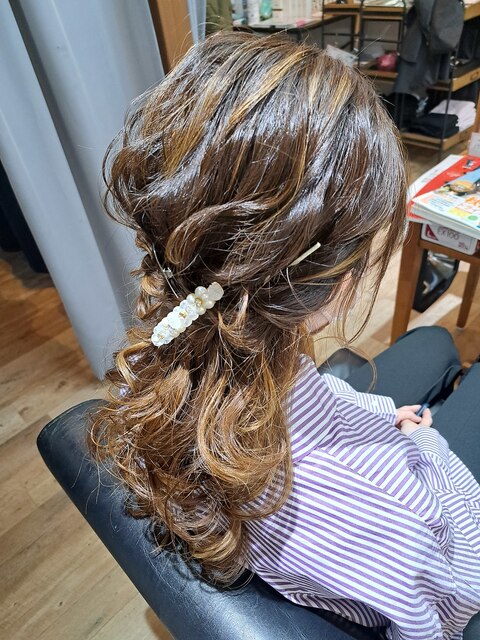 結婚式参列ヘアセット