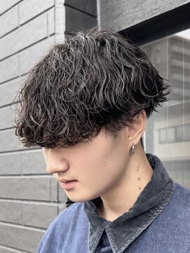 アビー(ABEY) 波巻きツイスパmix刈り上げマッシュ