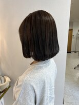 ベルバイヘアスイッチ(by hairswitch)&nbsp;黒髪ワンレン内巻きワンカールまとまりやすいヘアスタイル