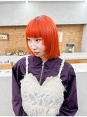 レッドオレンジカラー　パンプキン　ハロウィン