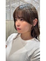 レイラバイアフロート 吉祥寺(Lila by afloat)&nbsp;顔まわりカット／グレージュアッシュ／韓国ヘア10代20代30代40代