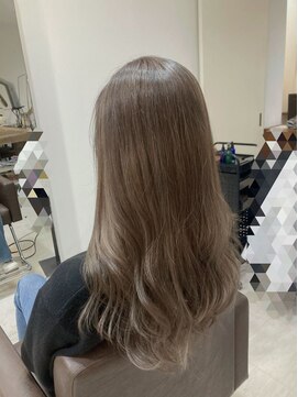 ヘアープロデュース フラックス(HAIR PRODUCE flux) 髪質改善カラー×ミルクティーグレージュ【西淀川区,出来島】