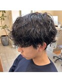 波巻きパーマ