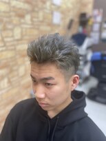 カットハウス パセリ ツーブロックグレーパール　　<理容室>/メンズ/バーバー/